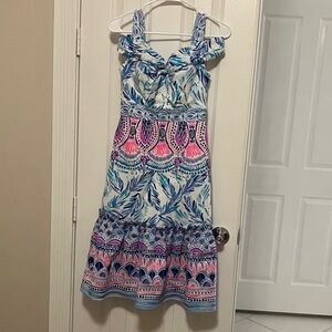Lilly Pulitzer Blue and White Patterned Dress